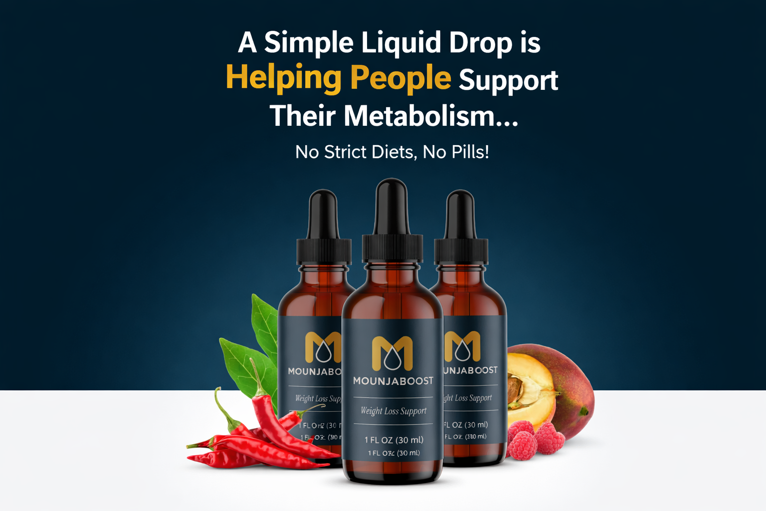 MounjaBoost liquid drops for metabolism support